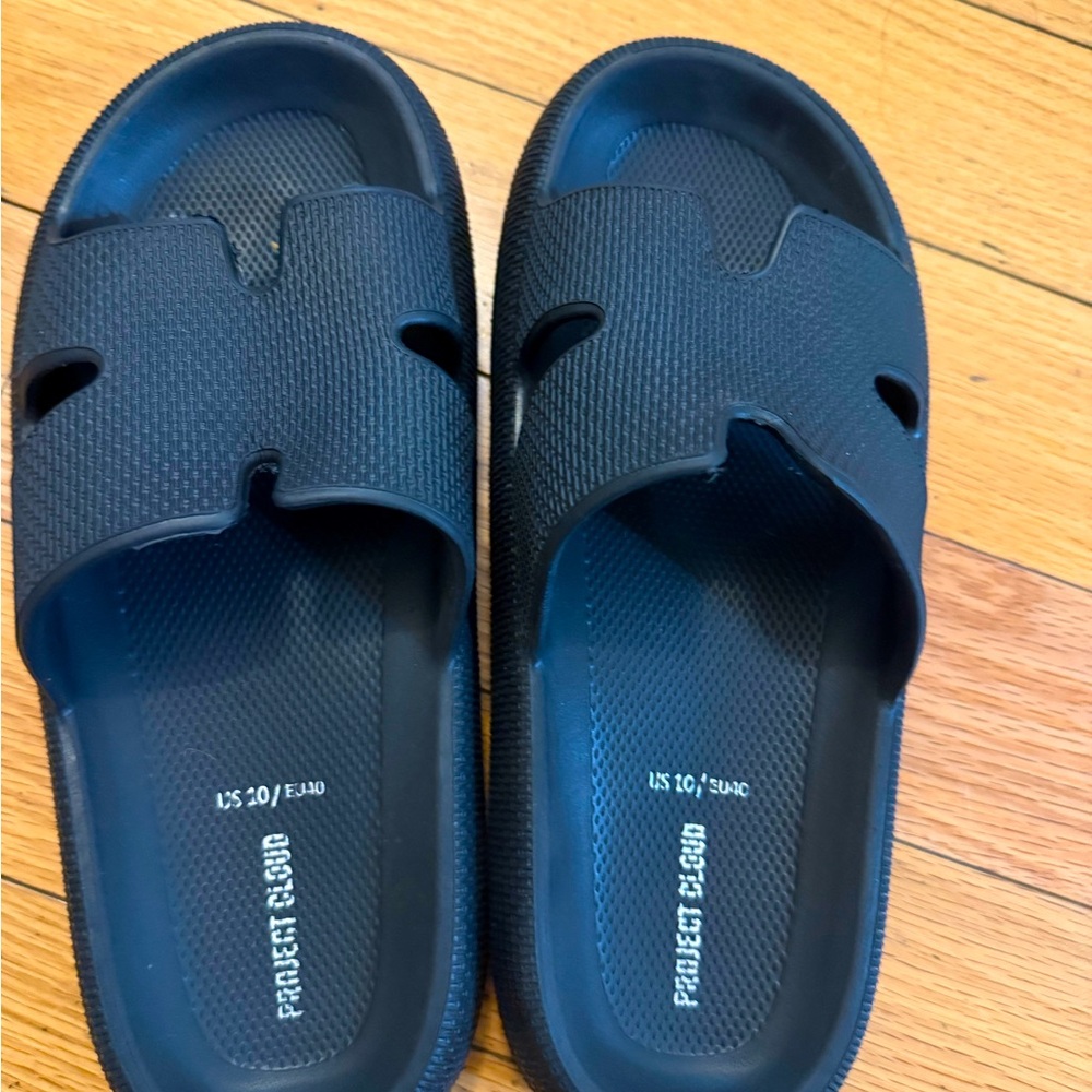 Project cloud slip on sandals